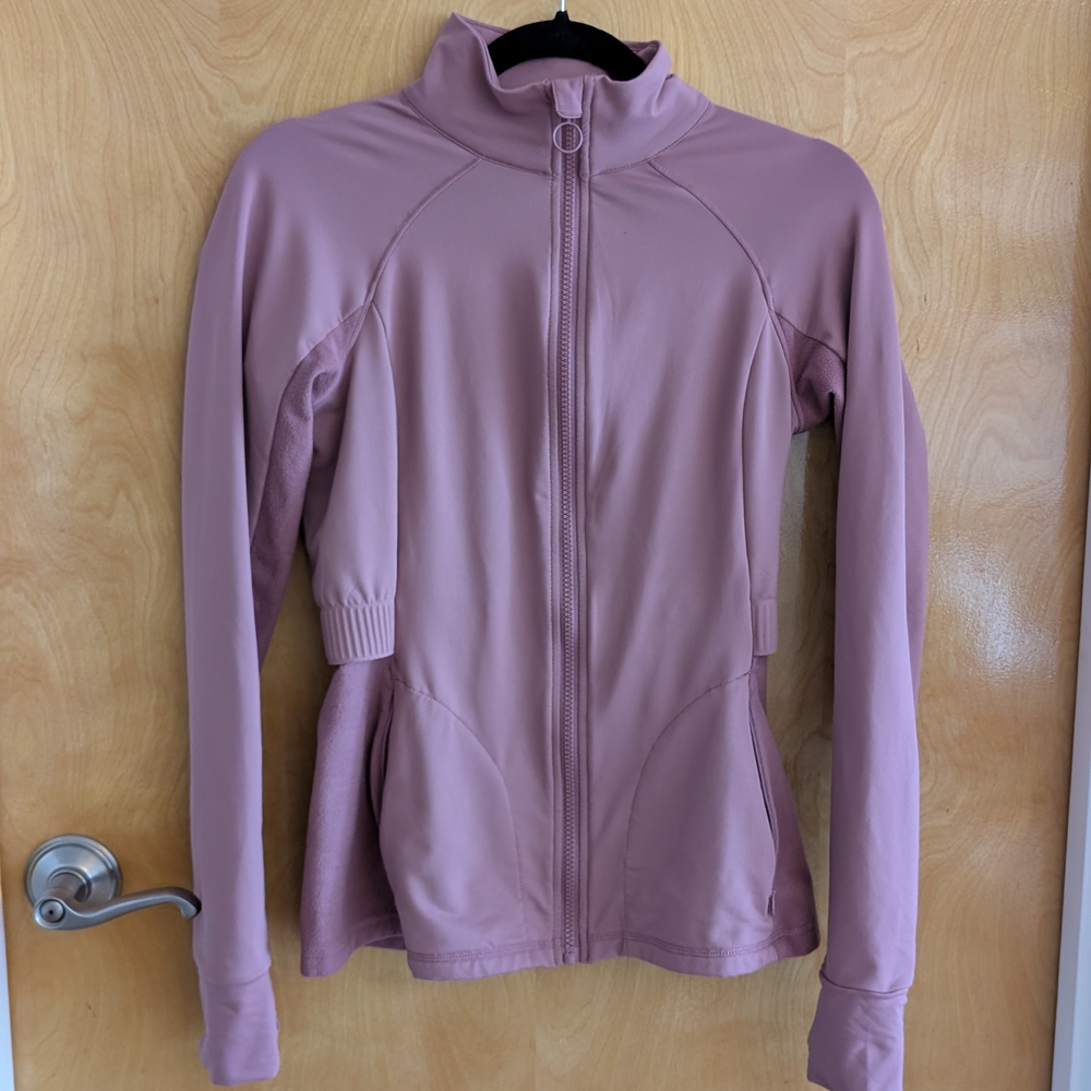 Fabletics Pink Ski Jacket Lightweight Stretchy